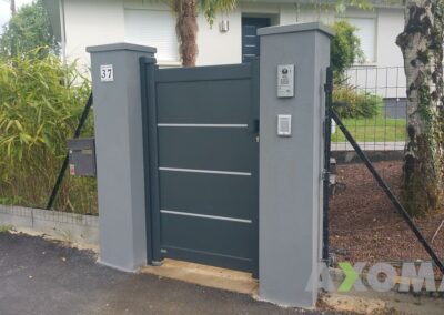 portillon STAMM aluminium installé au Pouliguen 44