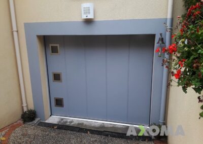 Porte à déplacement latérale GYPASS ACTIVA vitrage design aluminium posée à Sautron 44
