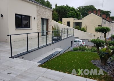 Pose Garde corps aluminium vitré LEVY KOSTUM à Basse-Goulaine 44