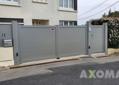 Pose portail 2 battant et portillon aluminium à Saint-Brevin-les-Pins Loire-Atlantique