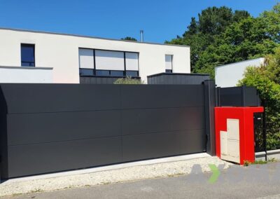 Installation portail coulissant KLAVEL motorisé FAAC Cyclo Chaumes-en-Retz par votre artisan du 44