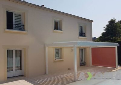 Pose Pergolas bioclimatique ELEANCE avec poteau déporté aluminium à La Baule-Escoublac 44