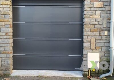 Garage sectionnelle HORMANN rainure double nervure jonc inox Saint-Brevin-les-Pins 44
