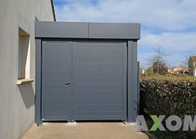 Pose carport EUROCARPORT aluminium avec accès portillon à Couëron 44