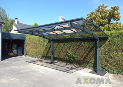 Carport NOVOFERM OXYGEN aluminium pose libre posée à Sautron 44