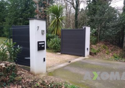 Installation portail 2 battant KARANTAN motorisé FAAC Energy kit Sainte-Luce-sur-Loire