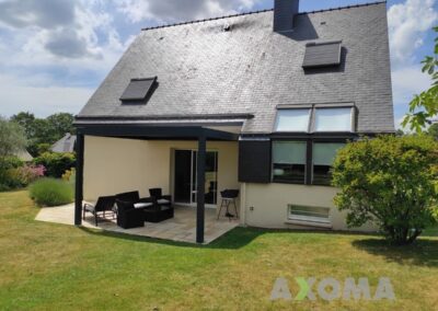 Pergolas bioclimatique aluminium ELEANCE SLIMDESIGN Indre réalisation sur mesure