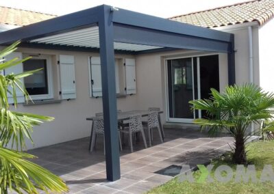 Pergolas bioclimatique aluminium MARQUISE avec détecteur de pluie à Vallet 44