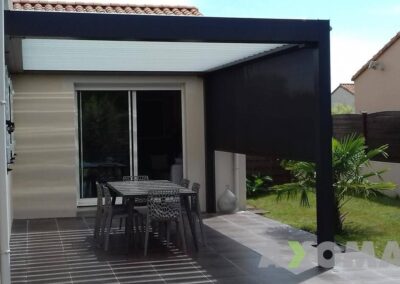 Installation Pergolas bioclimatique aluminium MARQUISE à Saint-André-des-Eaux 44